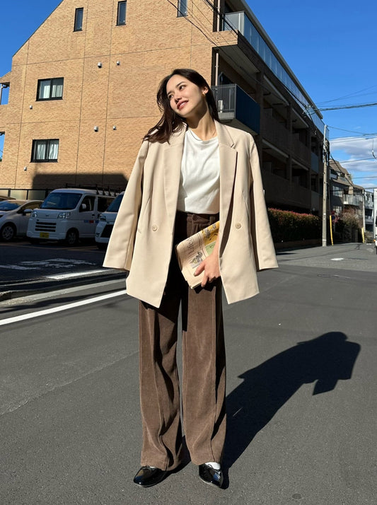 センタープレスブラウンパンツ DPB47228