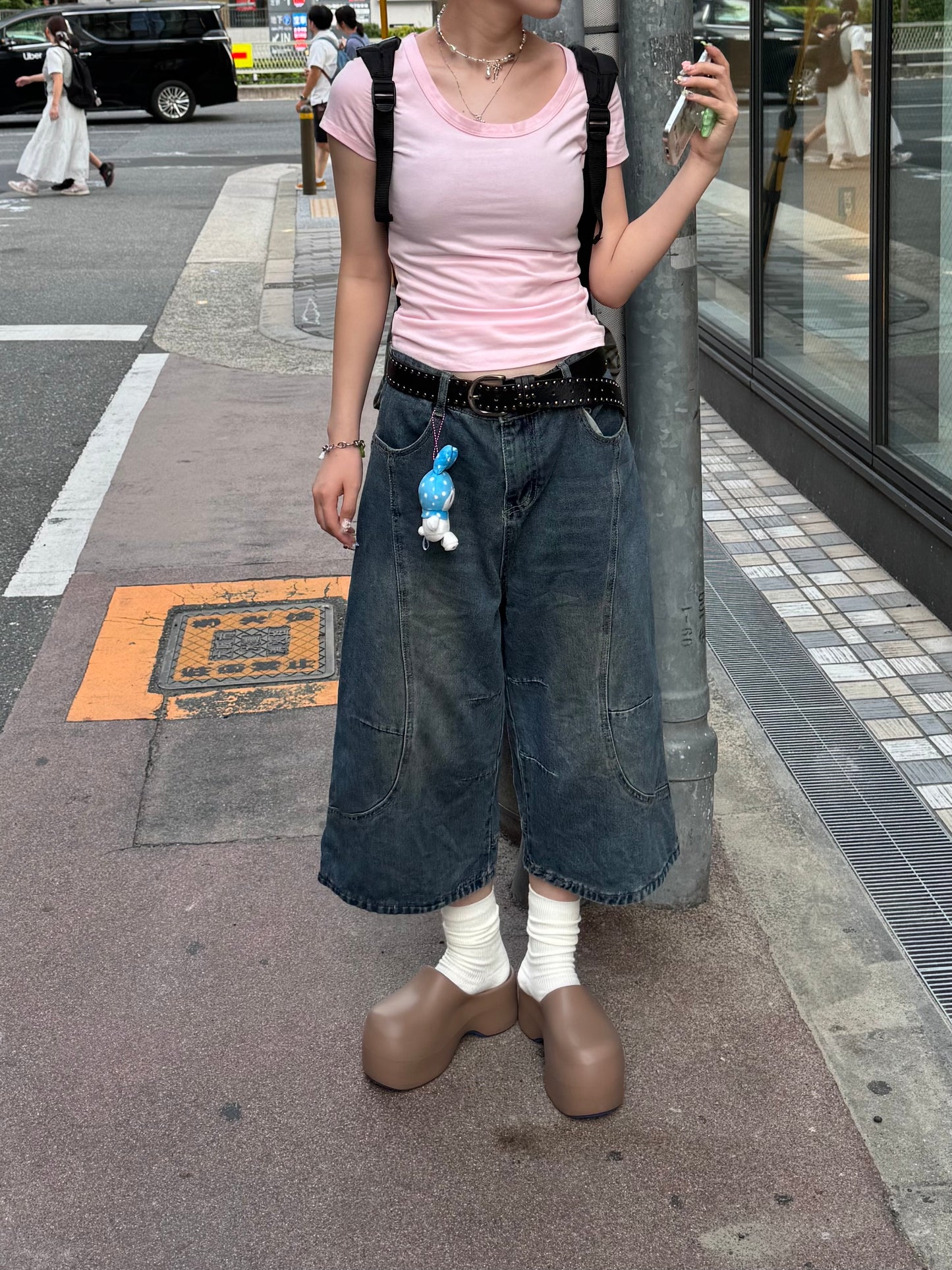 ラウンドネックピチTシャツ DPB85246