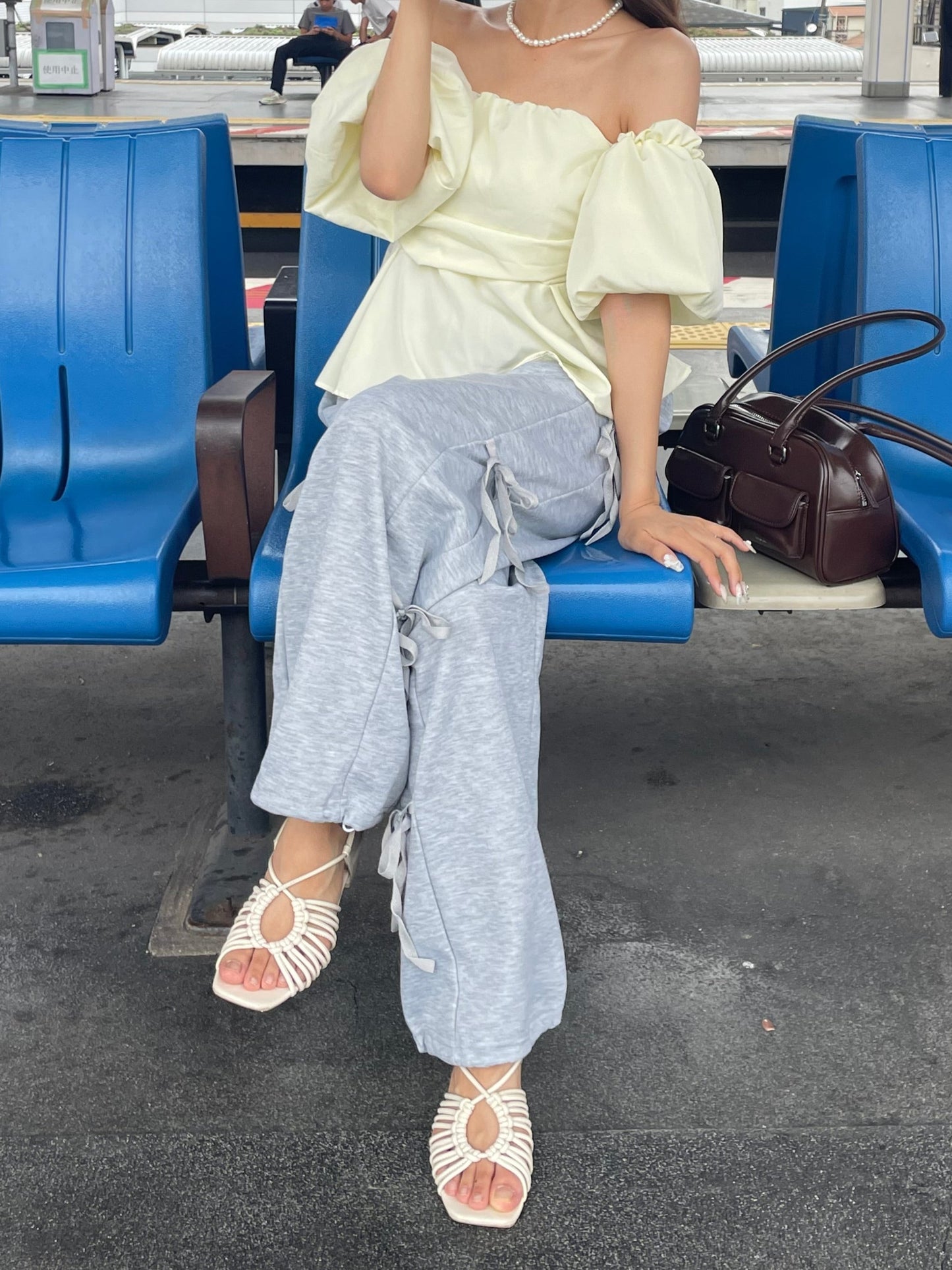 リボンスウェットパンツ DPB80011