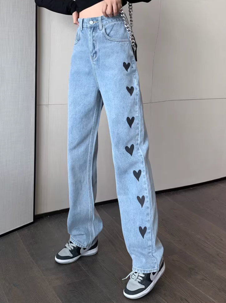 ハートラインデニムパンツ DPB71306