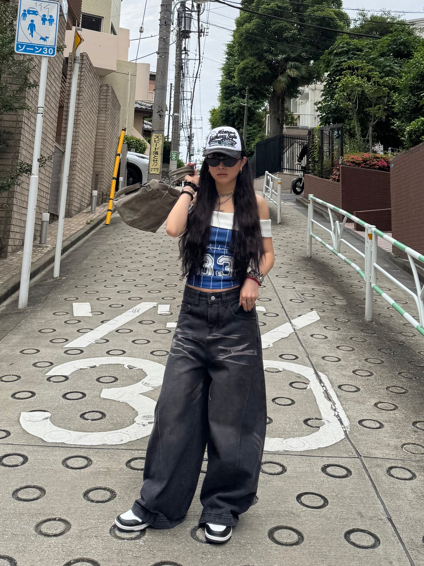 ナンバーオフショルダートップス DPB86053