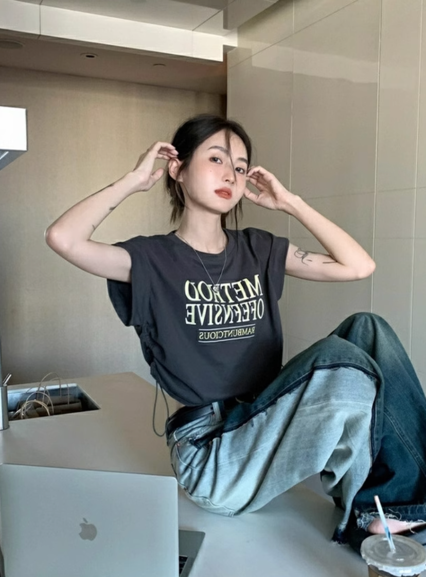 ドローストリングTシャツ DPB71505
