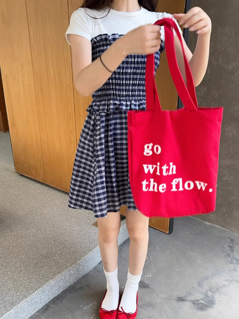 2wayミディアムチェックスカート DPB71717