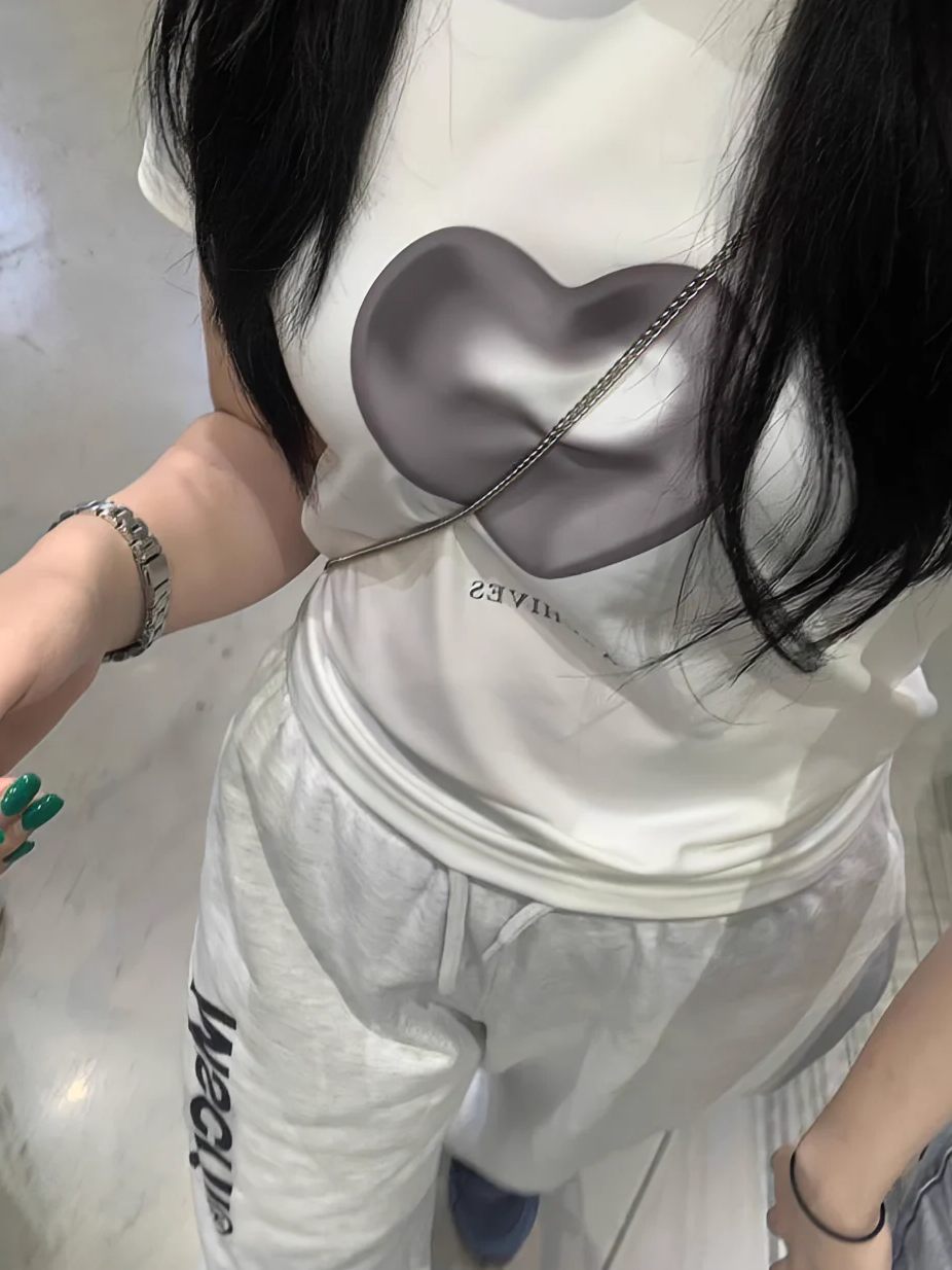 ハートプリントTシャツ DPB71687