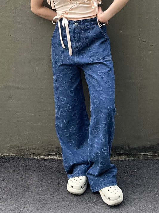 ハートデニムパンツ DPB76001