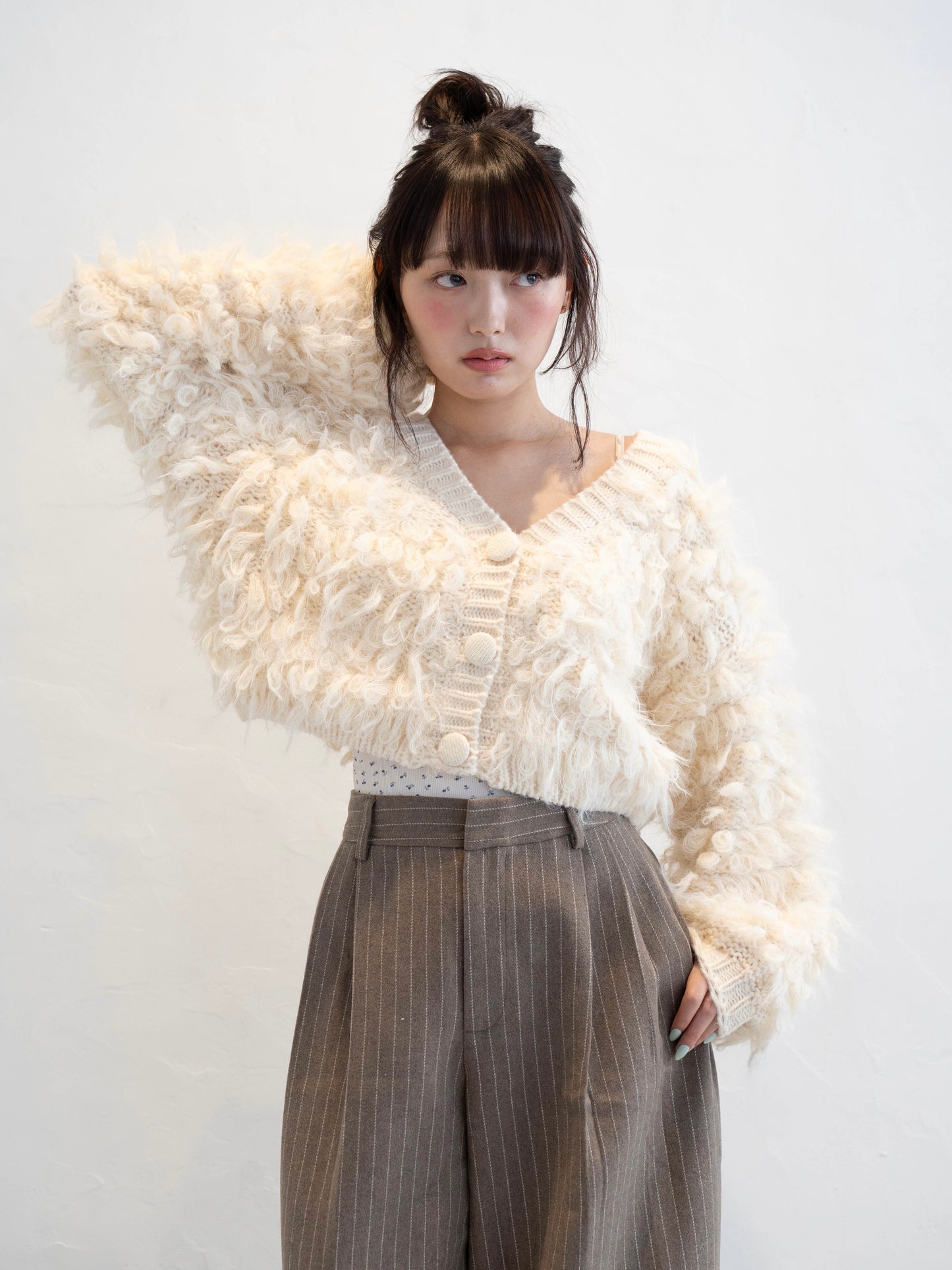 ウエストタックストライプパンツ DPC02007