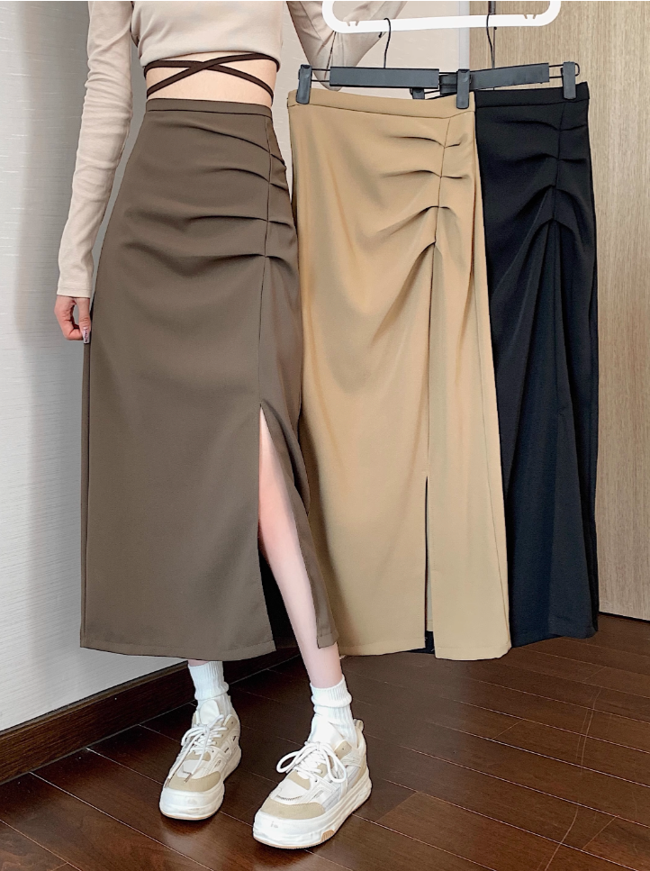 ギャザースリットタイトスカート CPA42070