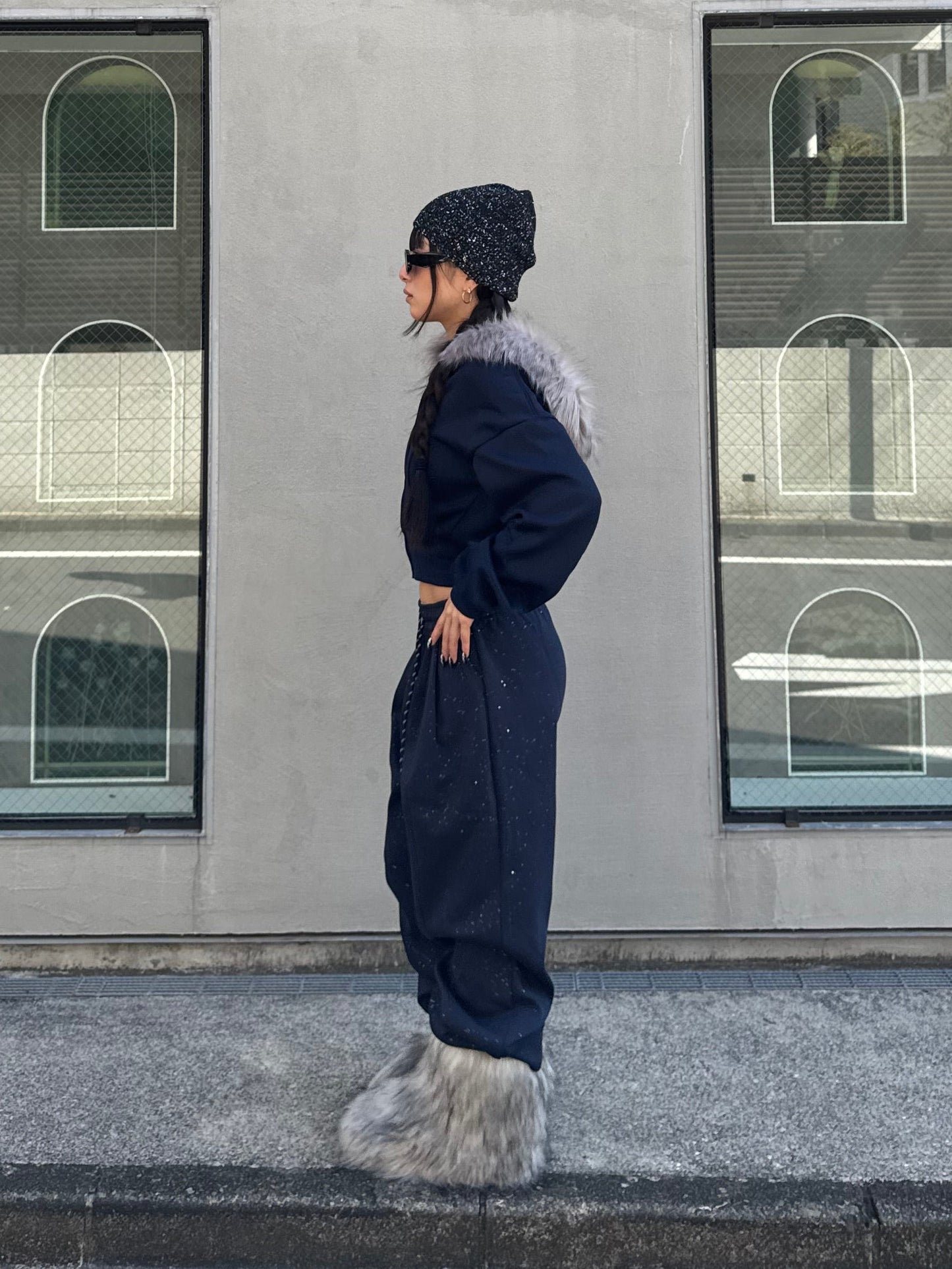 ウエストスリムファーパーカー DPB86141