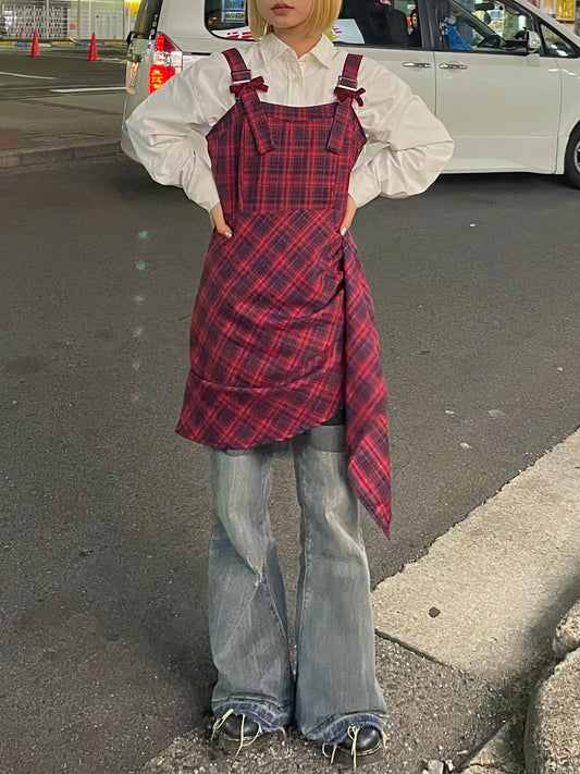 ドレープチェックワンピース DPB64064