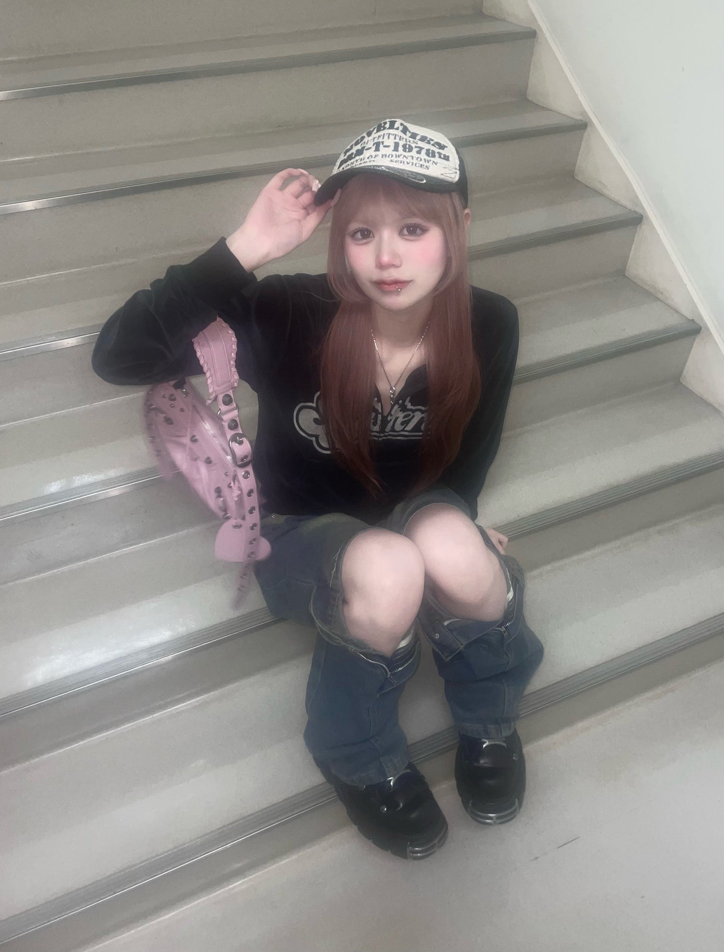 ダブルベルトデニムパンツ DPB67023