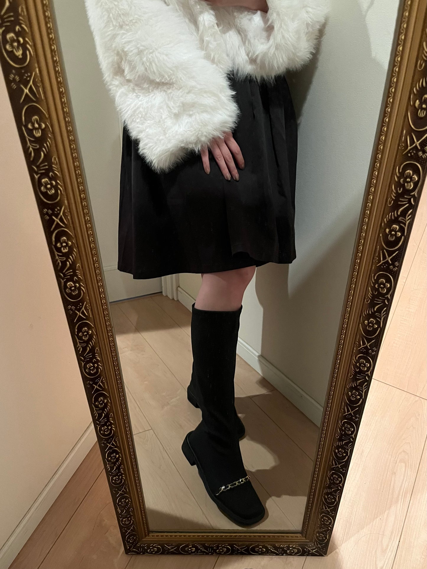 チェーンデザインロングブーツ CPA03154