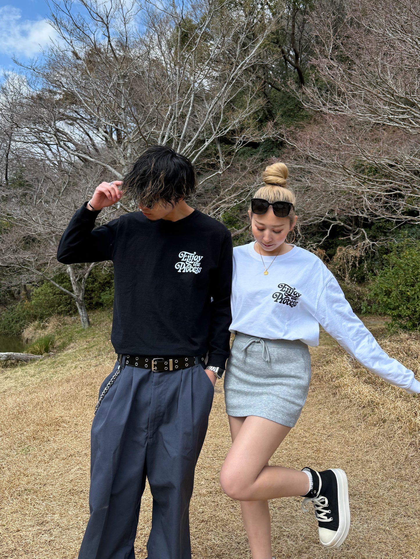ユニセックスロゴロングスリーブTシャツ DPB73254