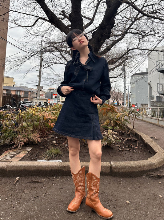 デニムリボンシャツ DPA43281