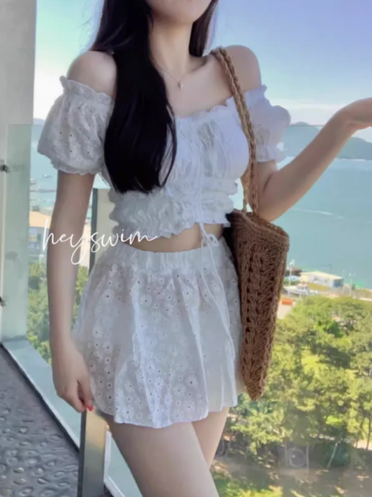 オフショルレーススイムウェア DPB71428