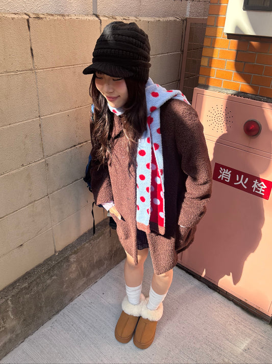 ファー付きショートムートンブーツ DPB89137