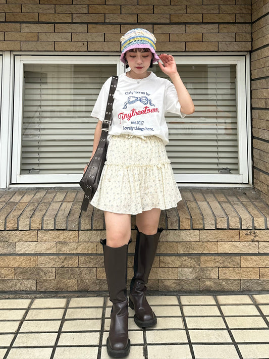 リボン刺繍Tシャツ DPB76041