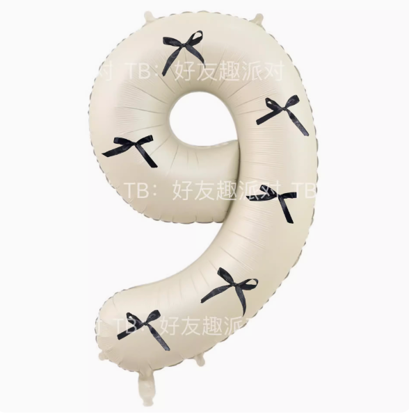 ブラックリボンバースデーバルーン CPA44093