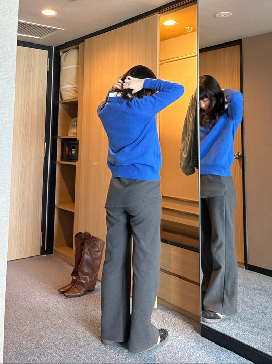 ブルーニットポロトップス DPA43787