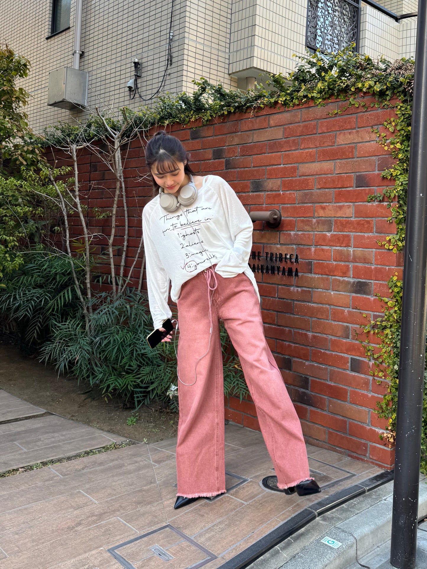 フリンジデザインデニムパンツ DPB47386