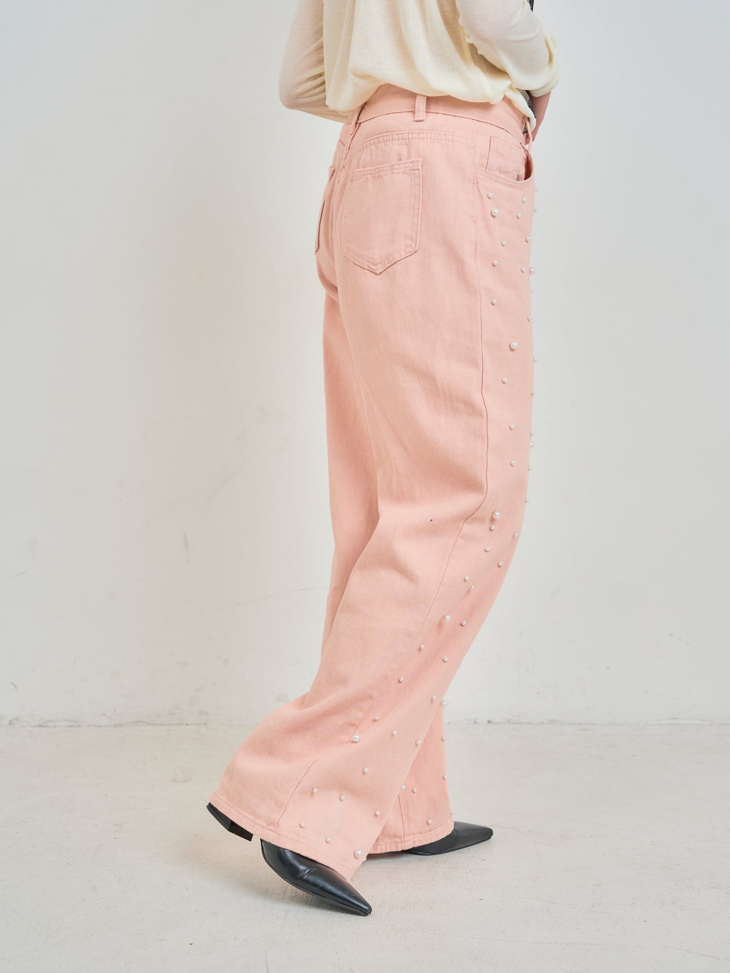ピンクパールデニムパンツ DPB75056