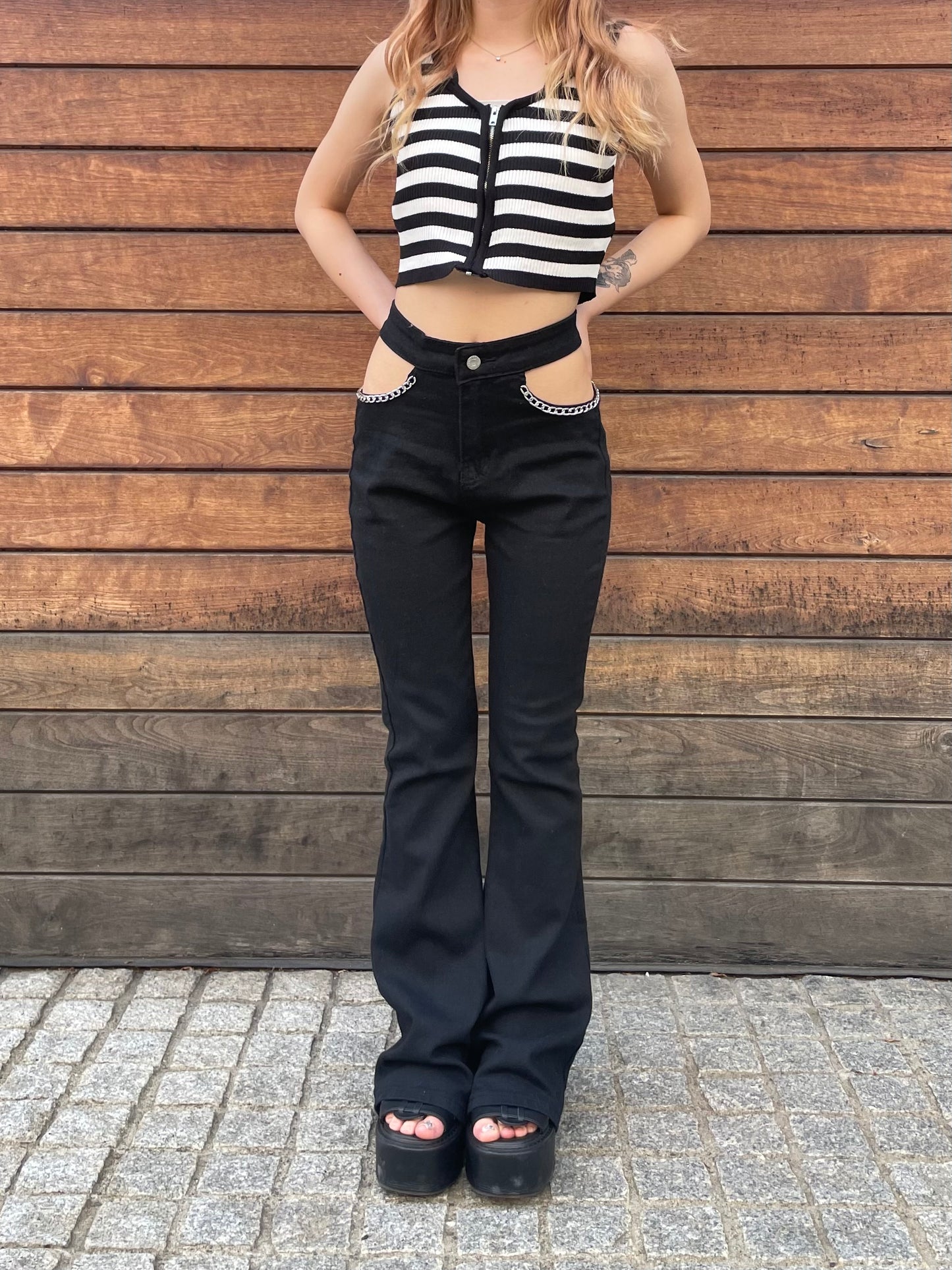 ボーダージップタンクトップ DPB68067