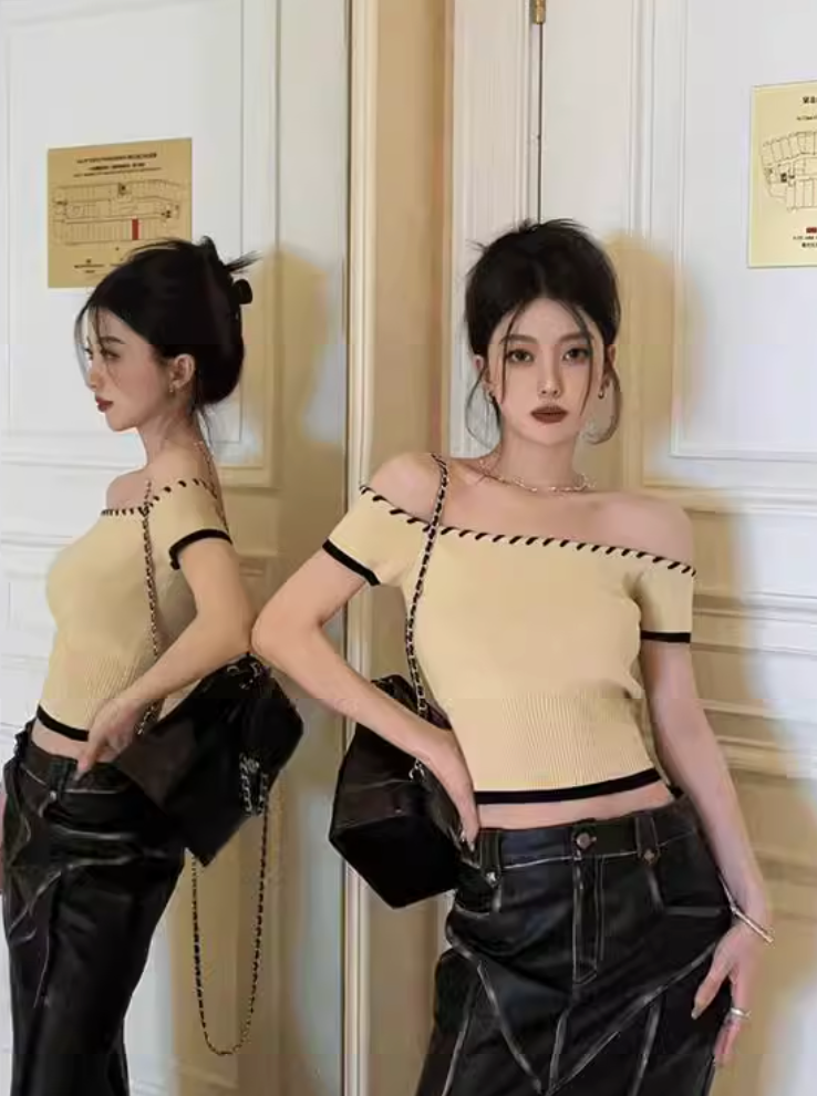 オフショルニットトップス DPB71455