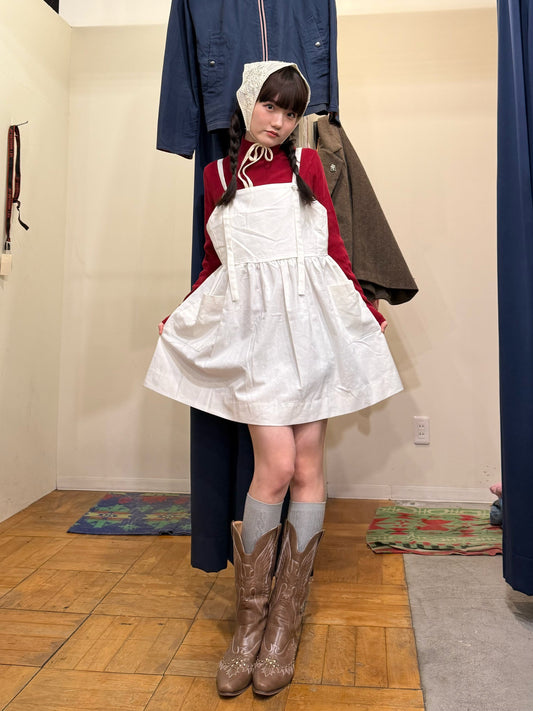 ホワイトカジュアルキャミワンピース DPA43522