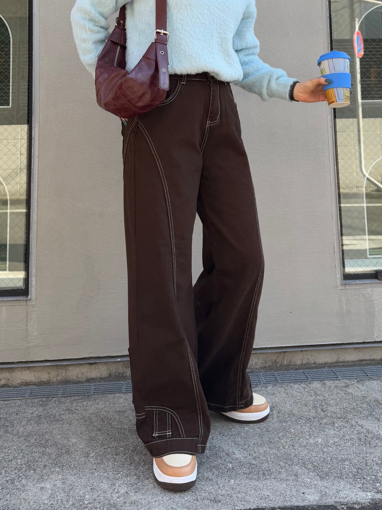 ブラウンデザインパンツ DPB47363