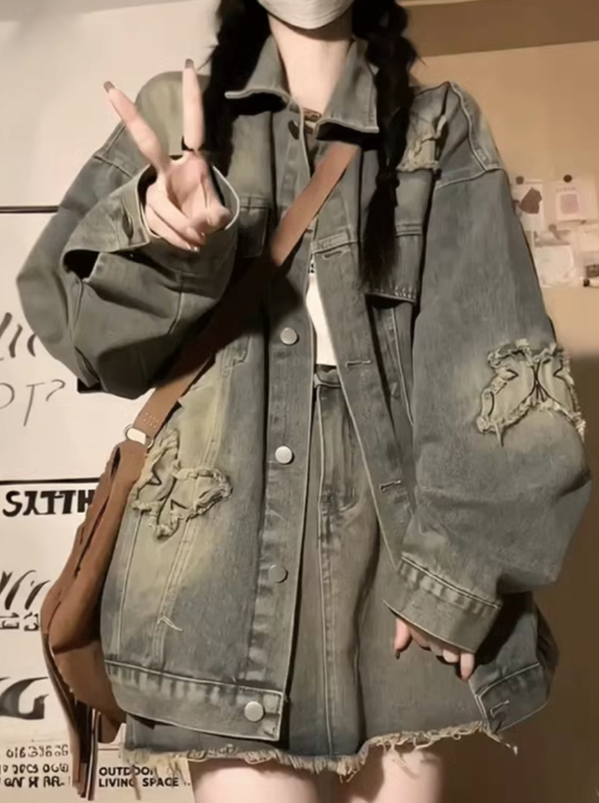 バタフライデニムジャケット DPB71274