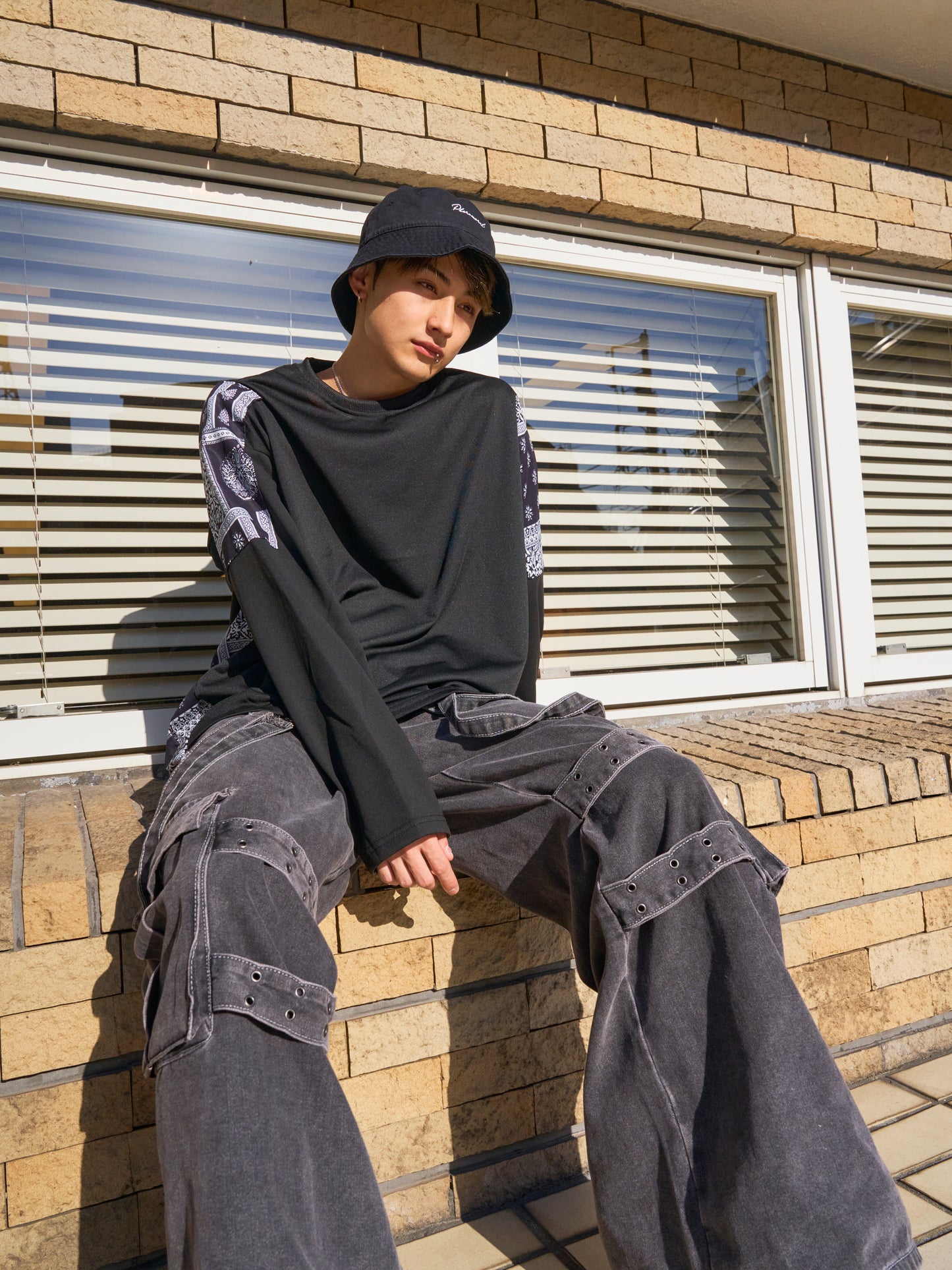 ペイズリーデザインTシャツ SPA08022
