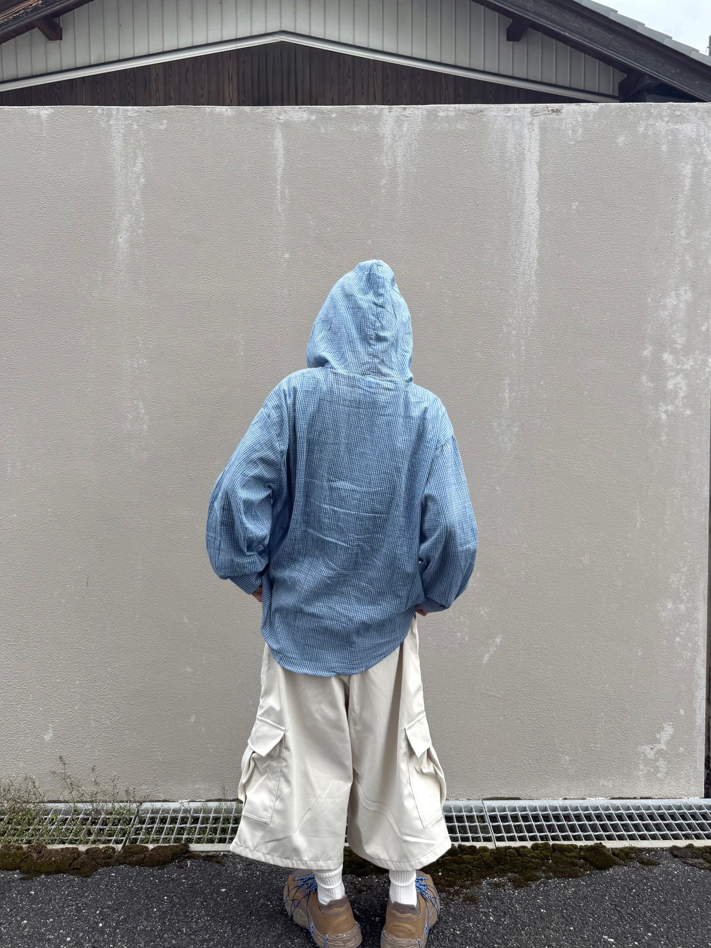 チェックフーディーシャツ DPB70162