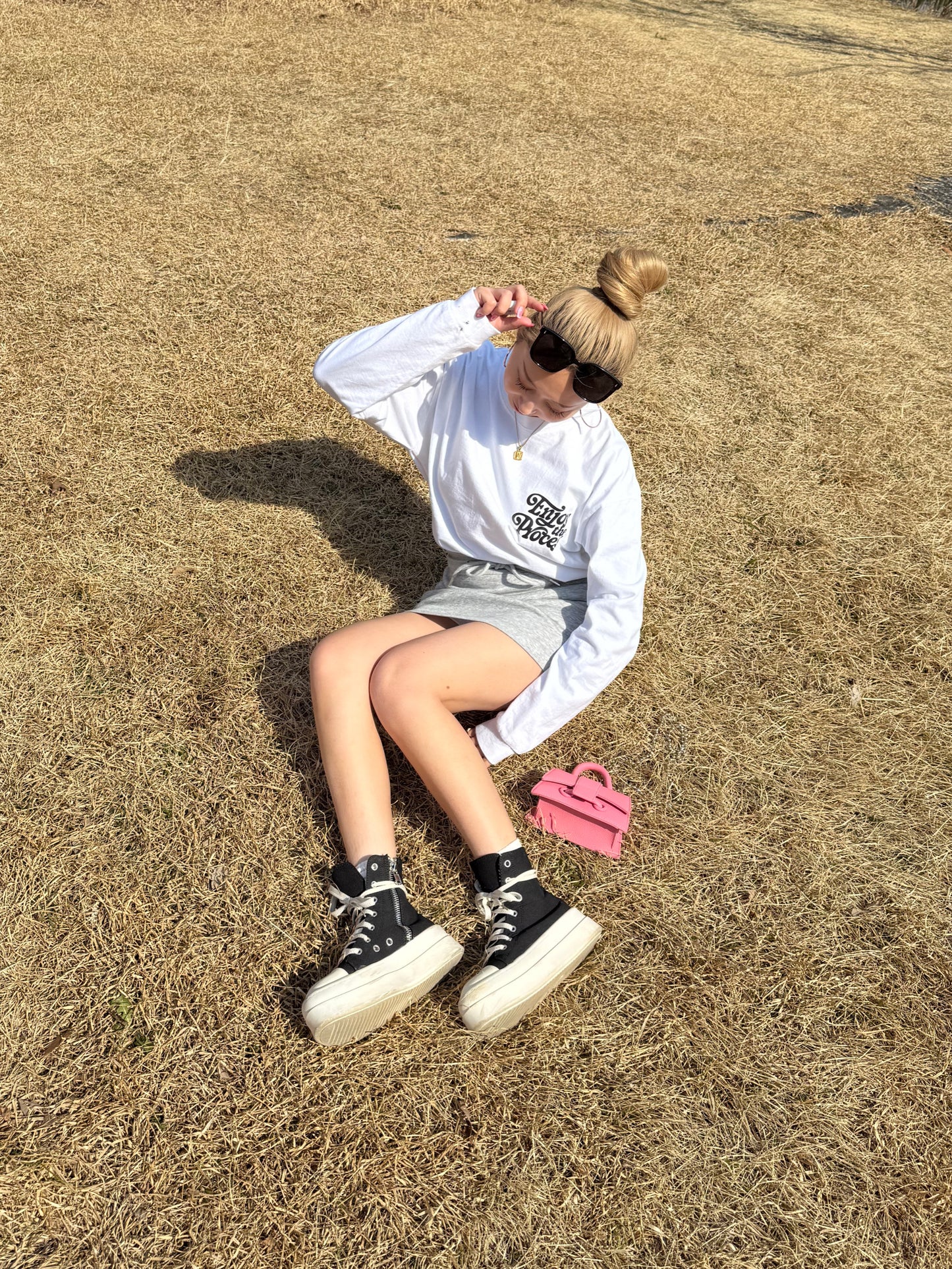 ユニセックスロゴロングスリーブTシャツ DPB73254