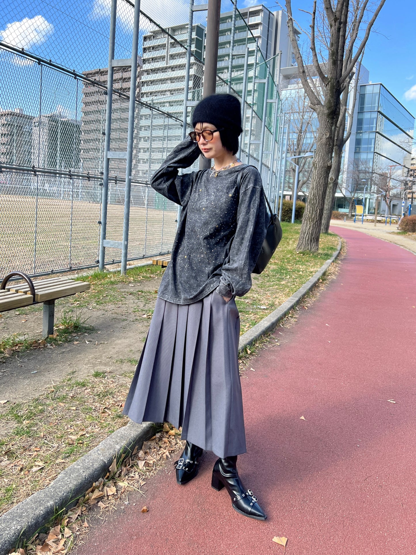 ベルテッドショートブーツ DPB79125