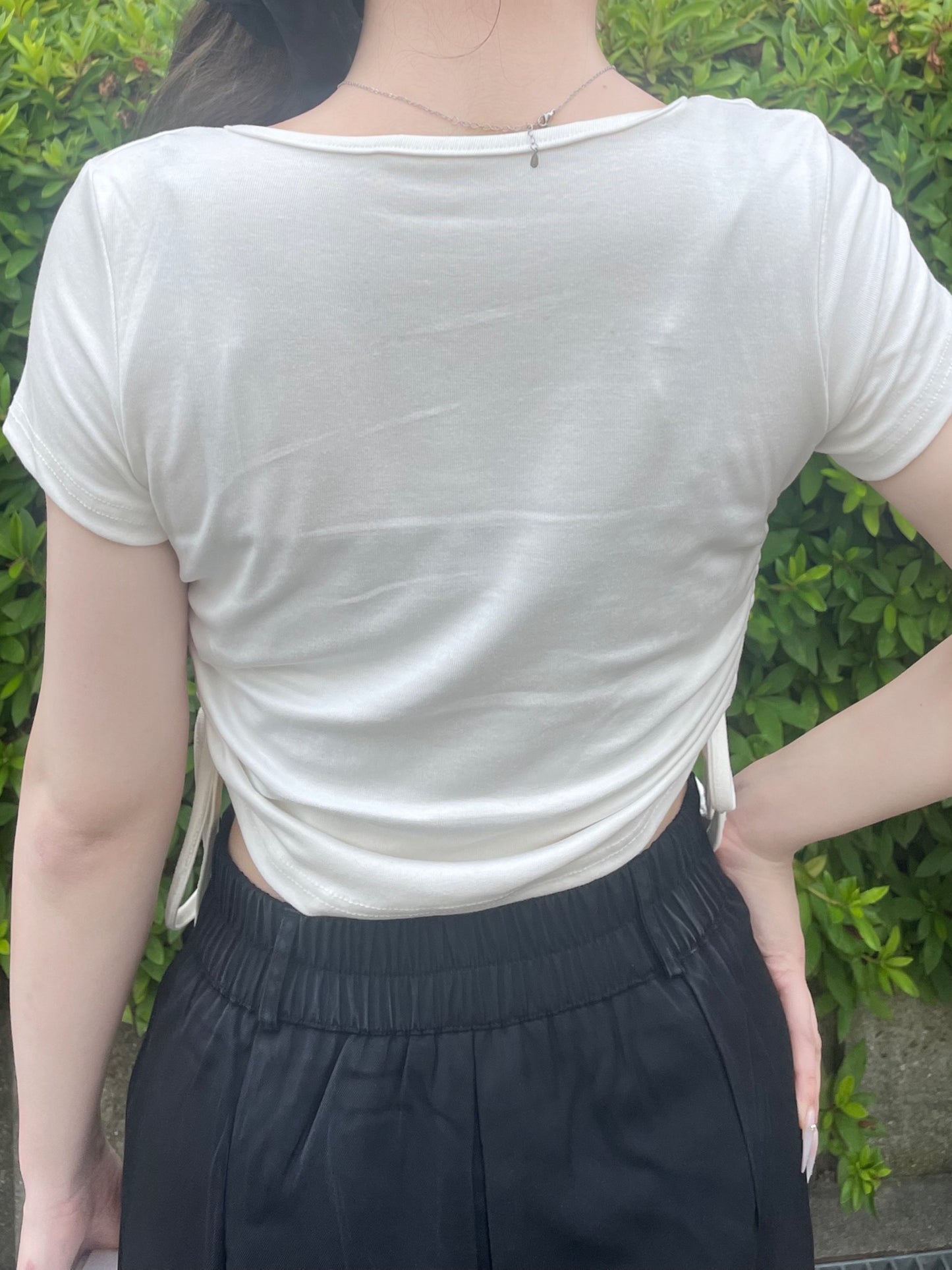 サイドシャーリングレタリングTシャツ DPB74022