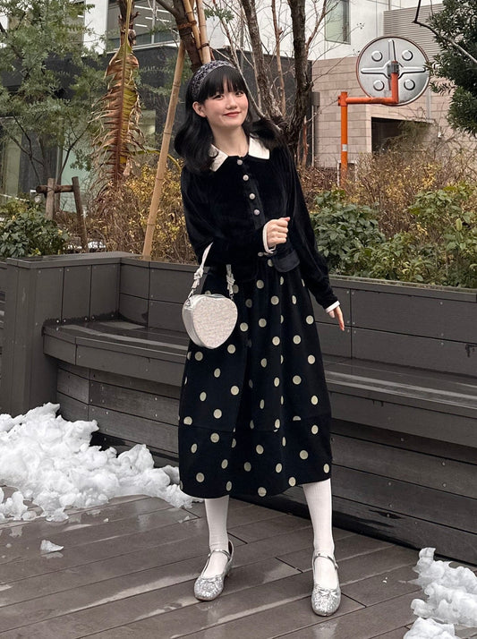 ベロアブラウス DPA43305