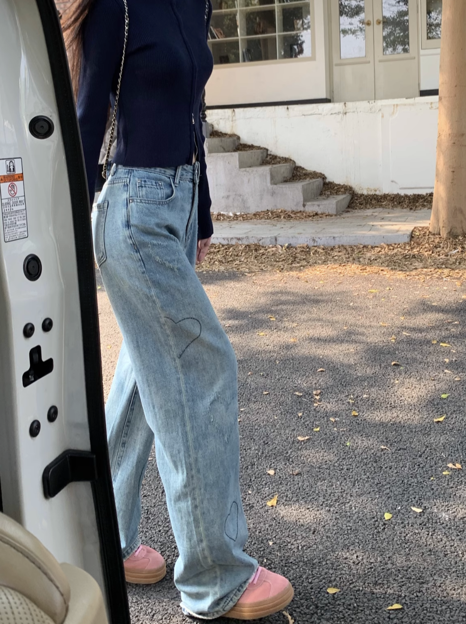 ハートデザインデニムパンツ DPB71273