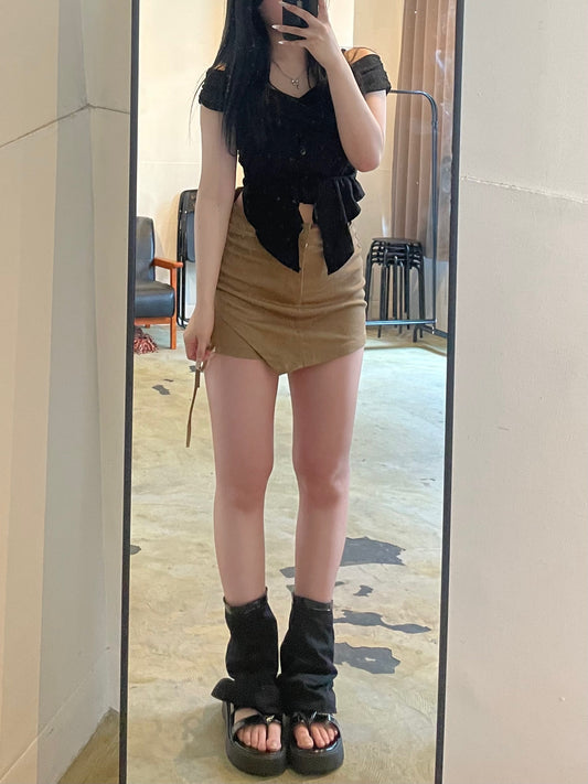 サイドリボンストレッチスカパン DPB74032