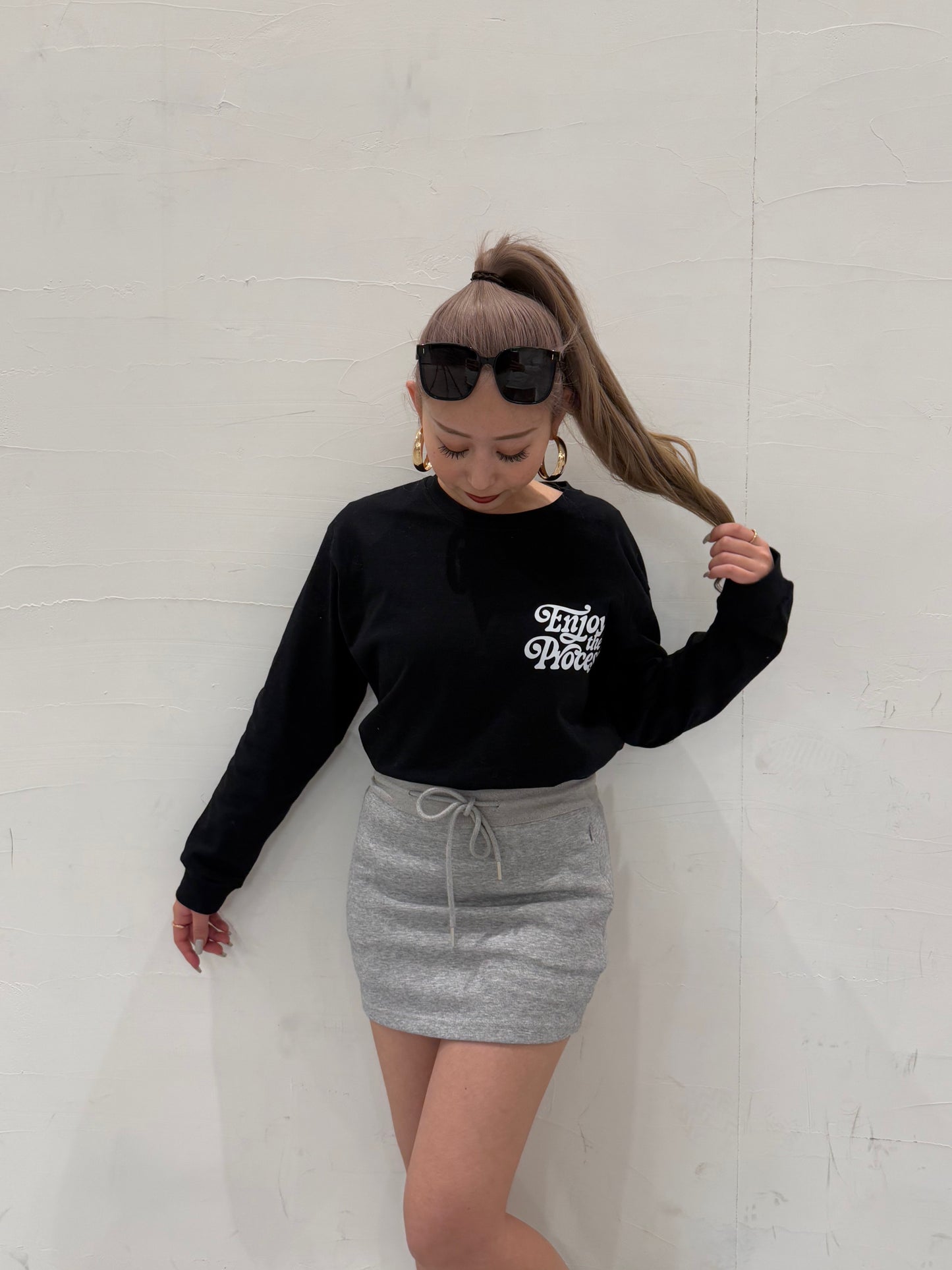 ユニセックスロゴロングスリーブTシャツ DPB73254