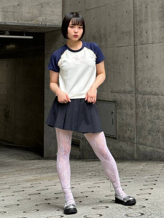 ストライプタイトプリーツスカート DPA20413