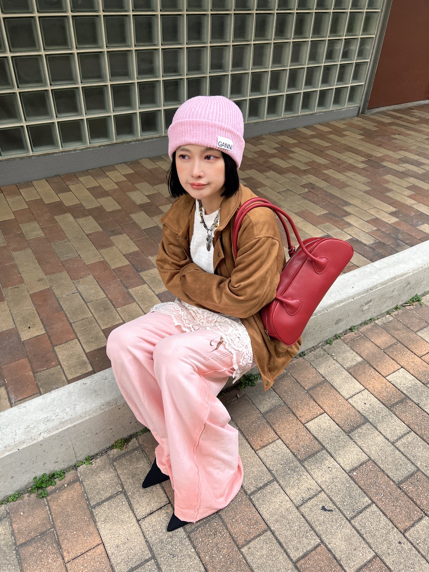 レースデザインロングTシャツ DPB79115