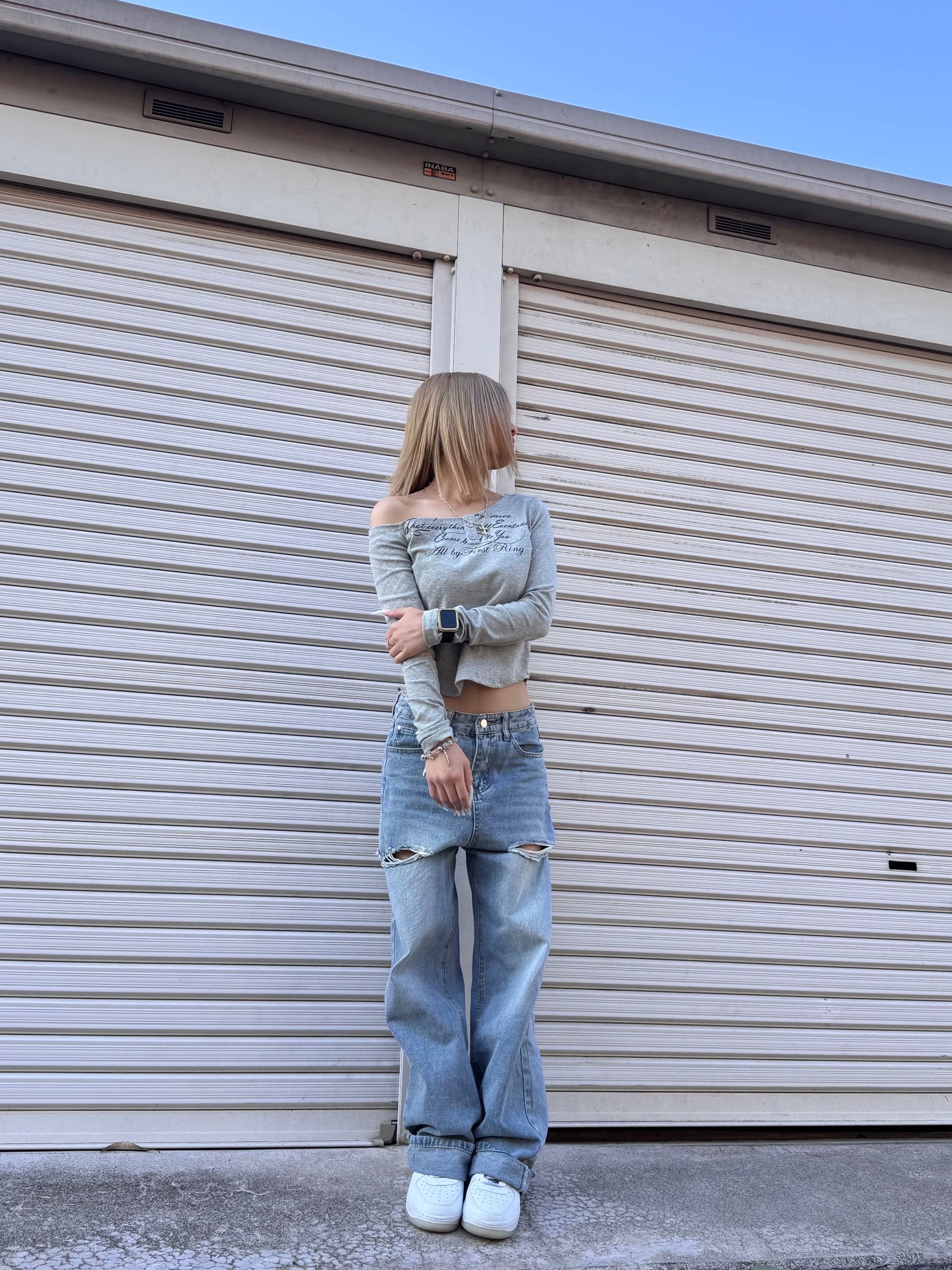 ダメージデニムパンツ DPB42077