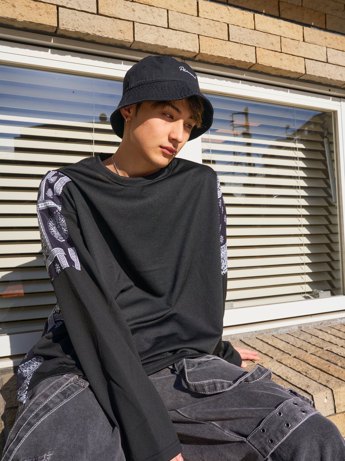 ペイズリーデザインTシャツ SPA08022