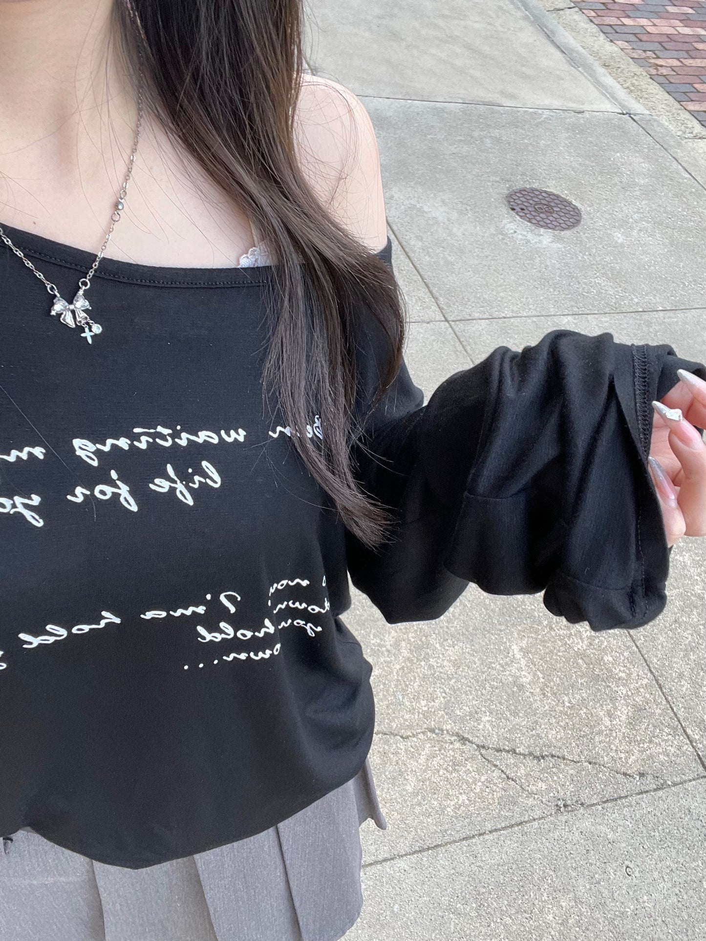レタリングルーズTシャツ DPB74004