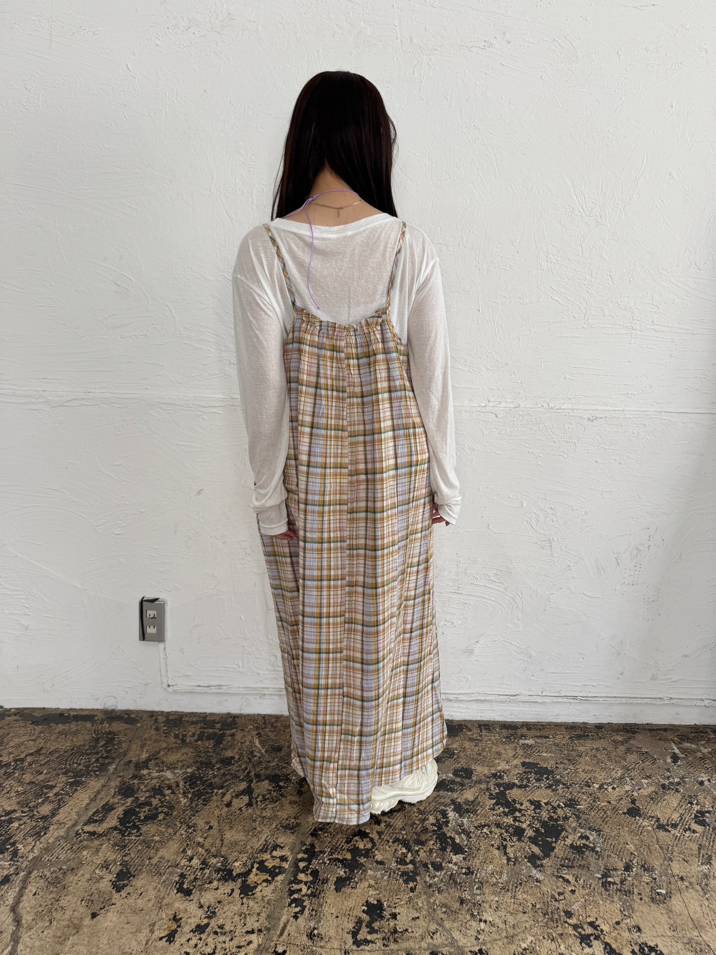シフォンチェックキャミワンピース DPB84143