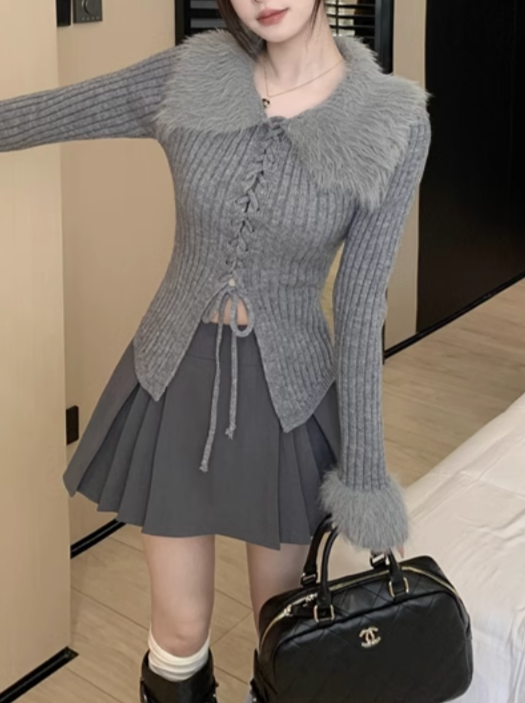 リボンファーセーター CPA42277