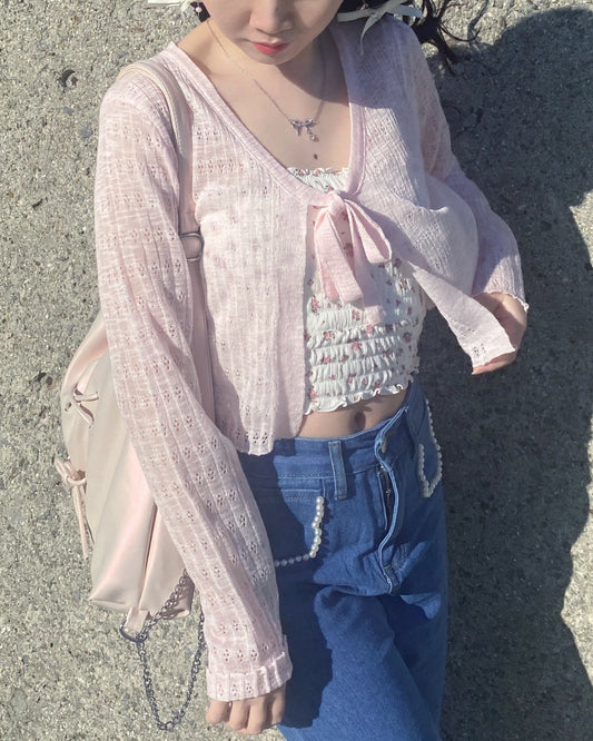 リボンカ-ディガン CPA40053