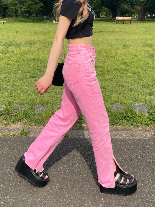 スリットカラーデニムパンツ DPB68060