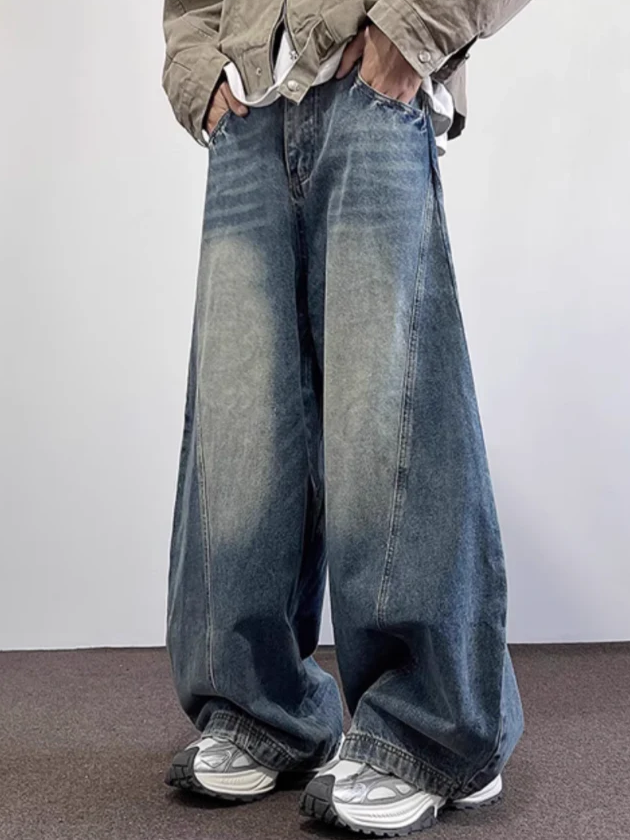 ユニセックスワイドラインデニムパンツ DPB71654