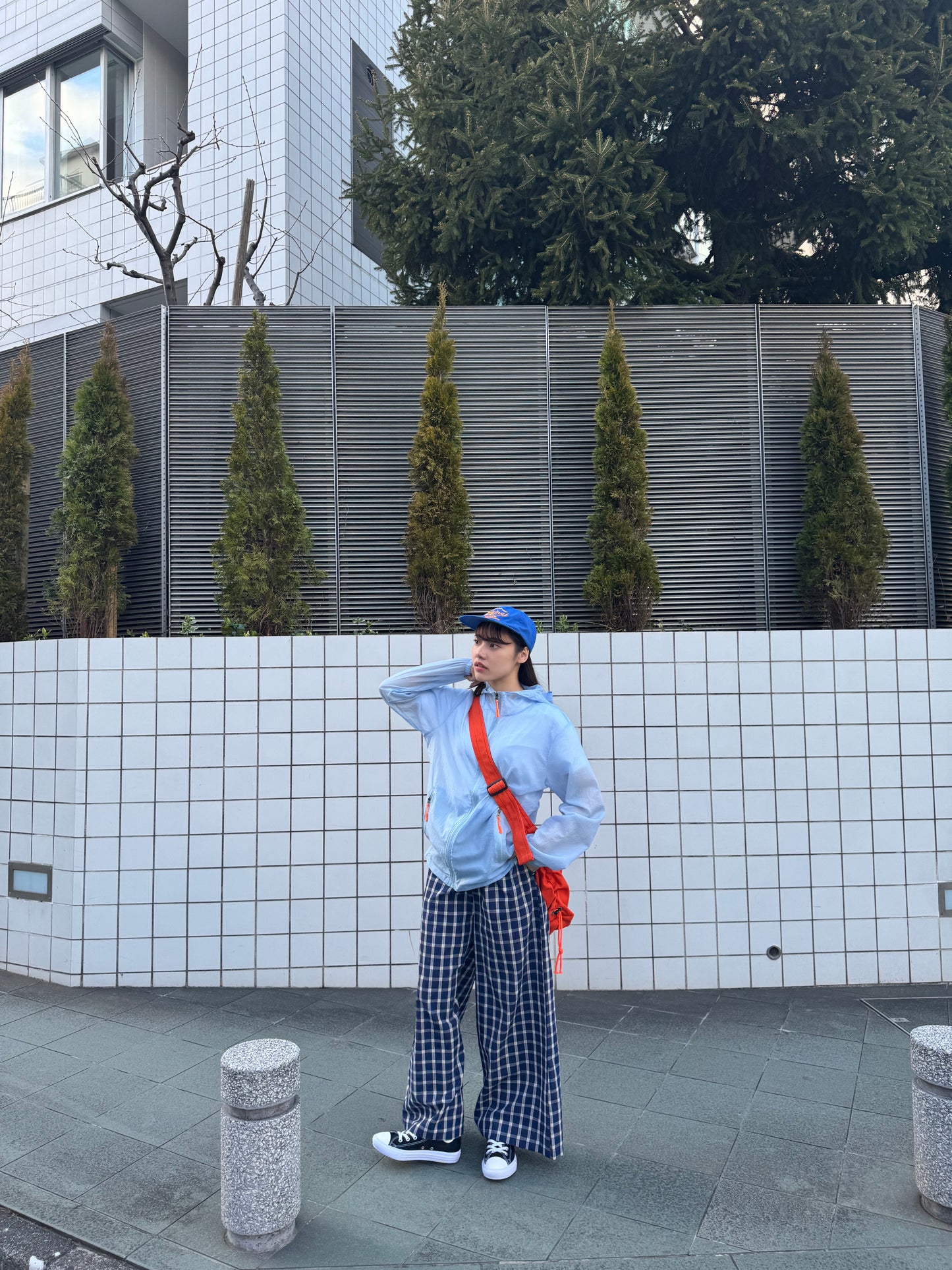 ワイドチェックパンツ DPB47410