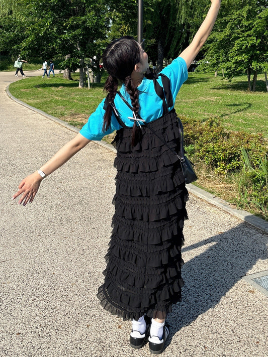 チュールティアードワンピース DPB63085